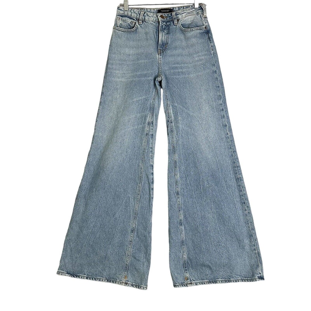 Scotch & Soda Light Blue wide Leg Jeans